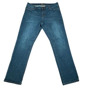 Kut From The Kloth Womens 14 Straight Leg Blue Stretch Boyfriend Jeans